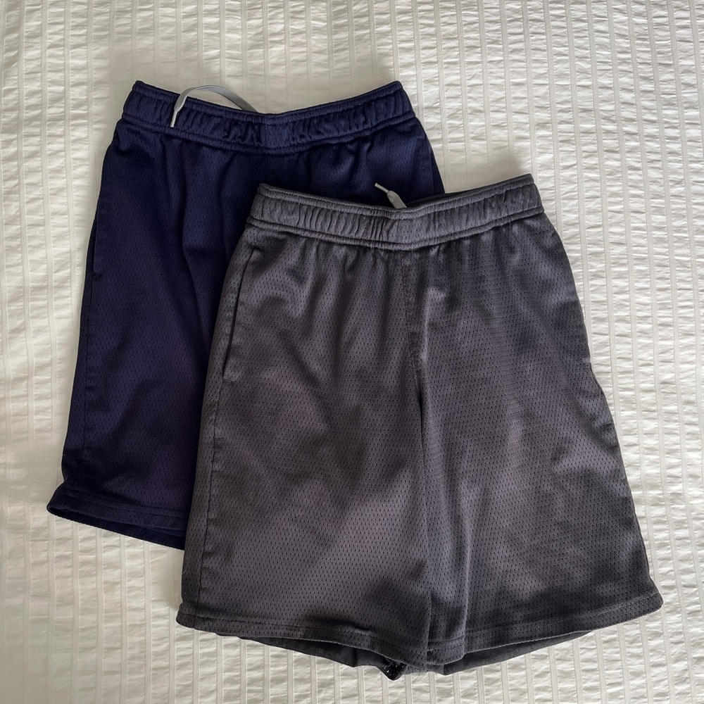 Champion Boys Athletic Shorts in Navy and Gray